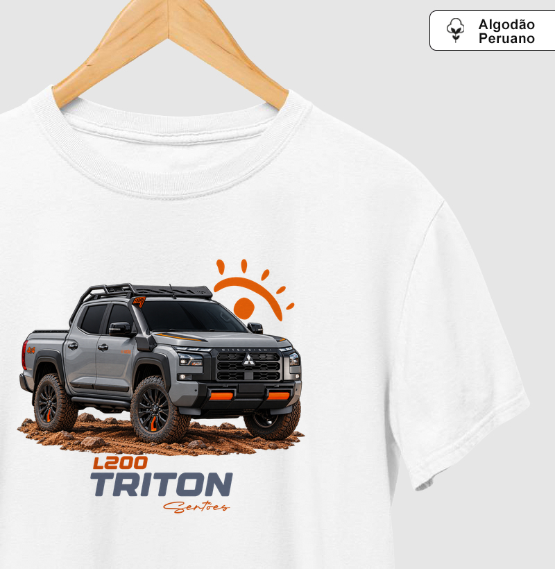 New L200 Triton Sertões - Camiseta Algodão Peruano
