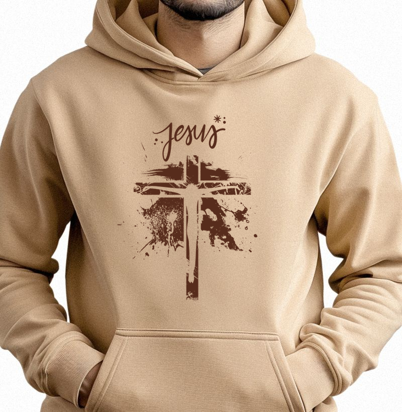 Hoodie Moletom Jesus Crucificado