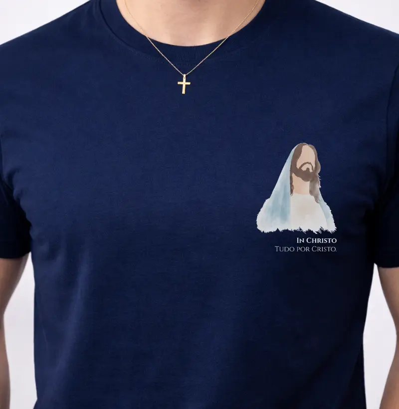 Camiseta Tudo por Cristo 100% Algodão Premium