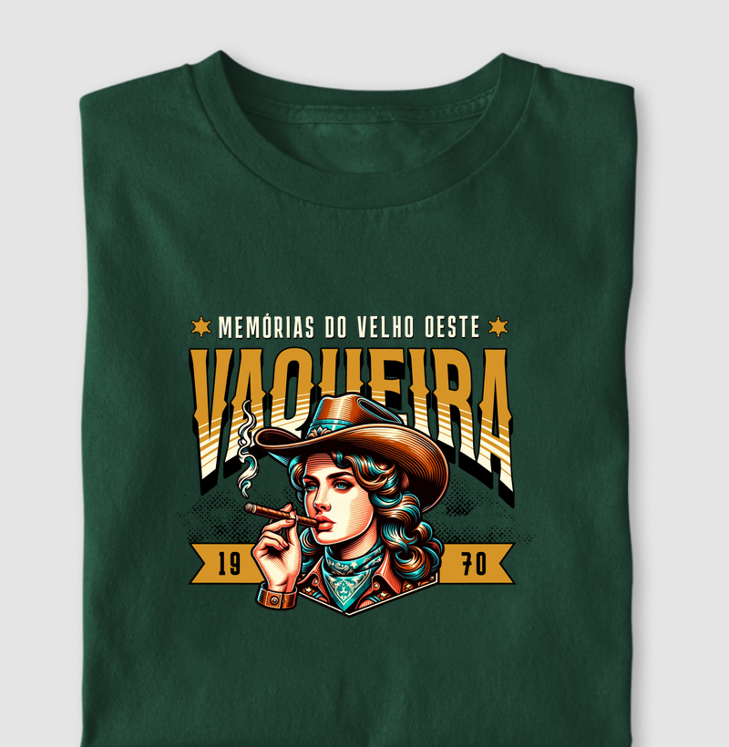 Camiseta Vaqueira Velho Oeste - Estilo Country Vintage