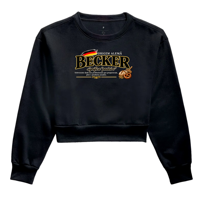 Becker  - Cropped Moletom