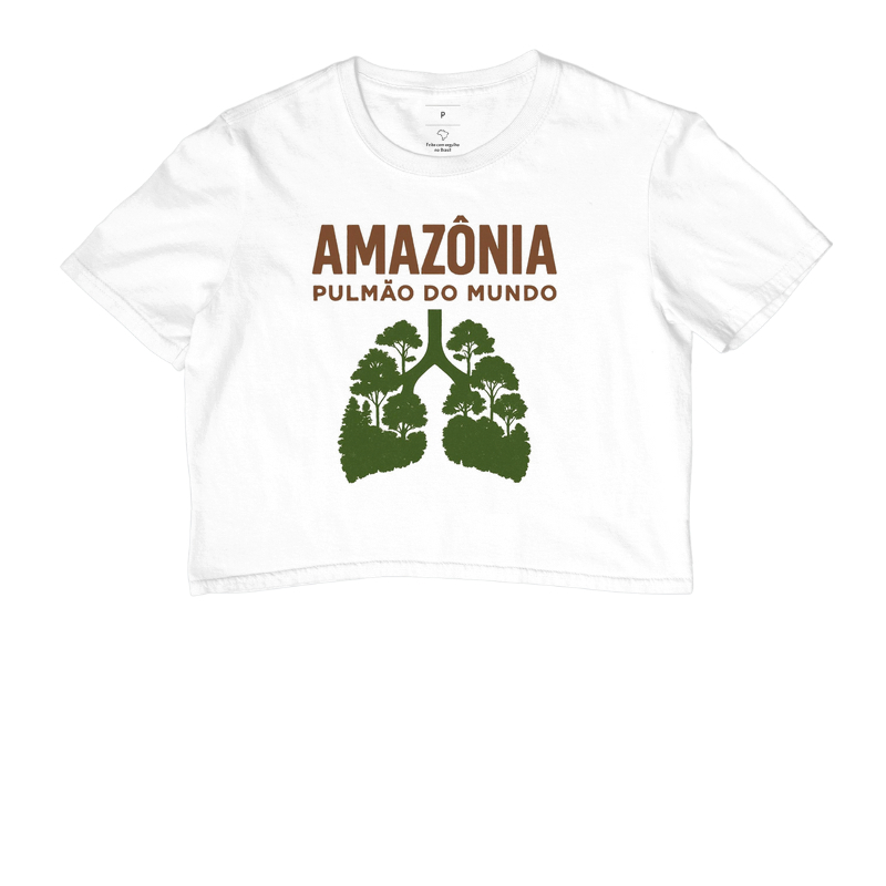 Camisa "AMAZÔNIA, PULMÃO DO MUNDO !"
