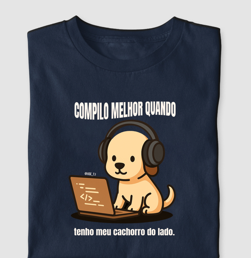 “Compilo melhor quando tenho meu cachorro ao lado” T.I Cachorro