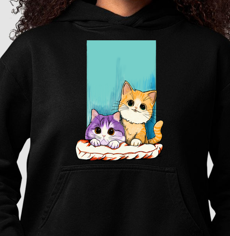 Hoodie Moletom Gatinhos