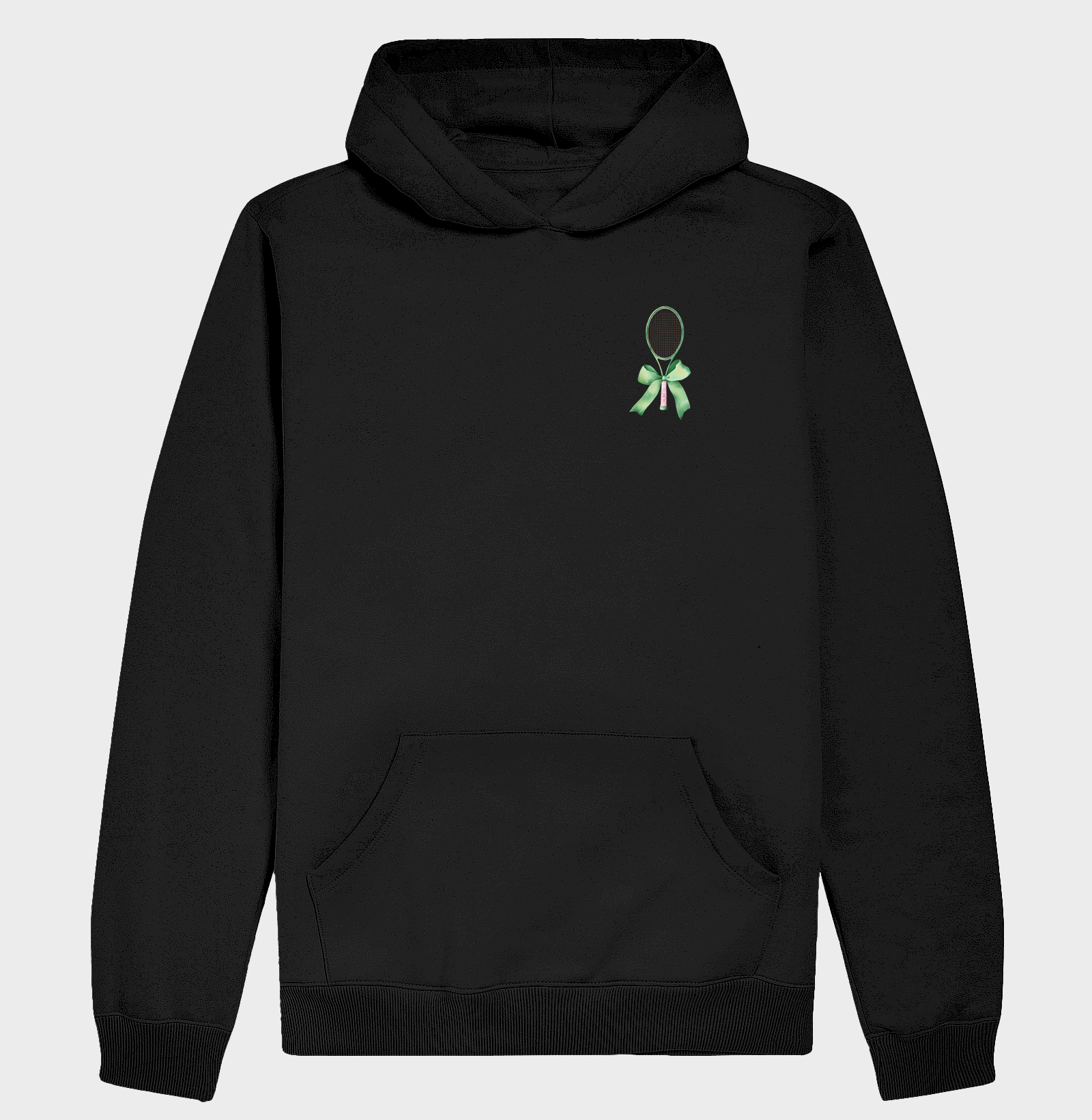 Raquete com Laço Verde Pocket - Hoodie Moletom