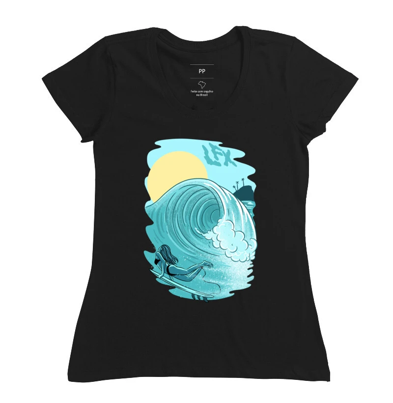 Mulher Surfista Furando Onda V01