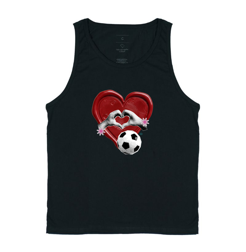 feminina de futebol estampa "selo de amor" joga bonita