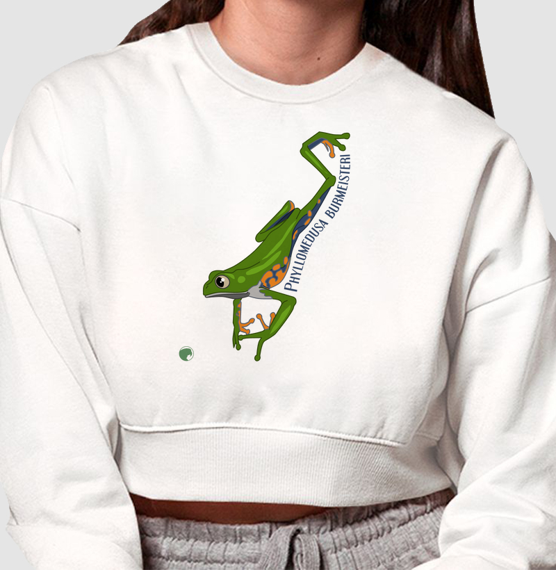 Moletom Cropped Phyllomedusa burmeisteri