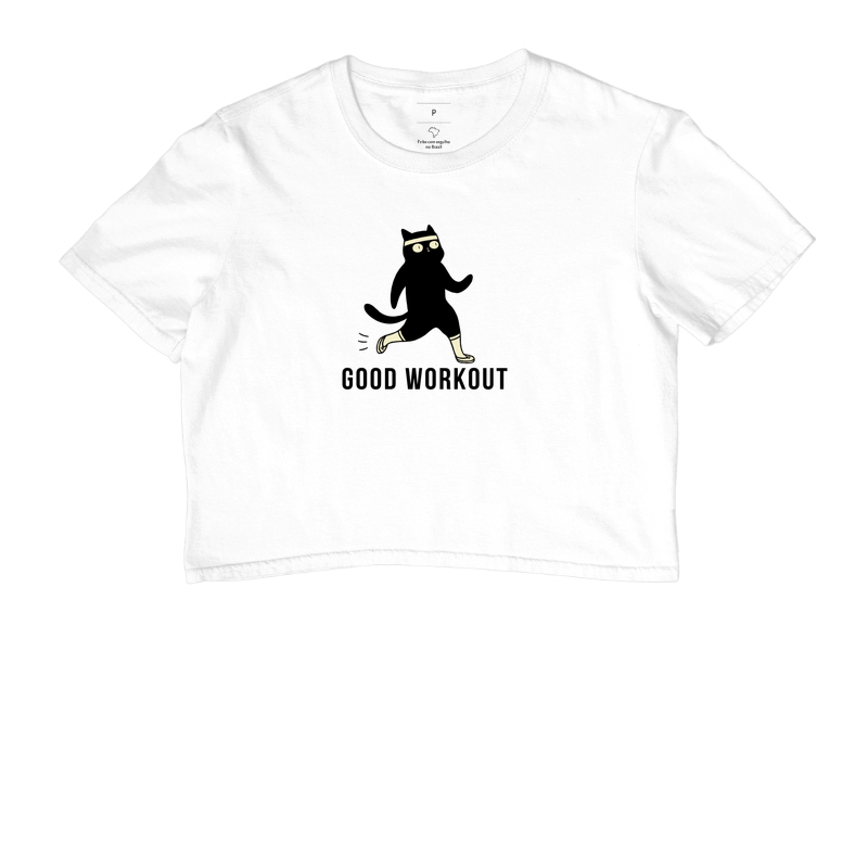 Cropped Good Workout Gato No Foco 6