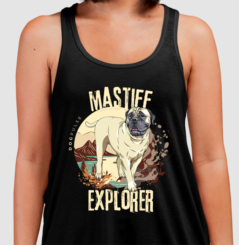 Camiseta Regata Dog Pulse Mastiff Explorer – Guardian of Adventure