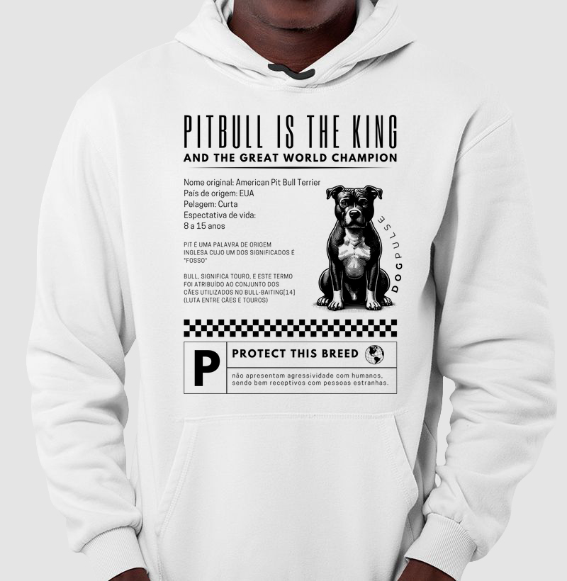 Moletom Dog Pulse Pitbull Is The King – Loyalty Unleashed 