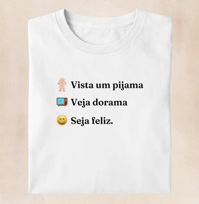 Vista um pijama, veja dorama e seja feliz