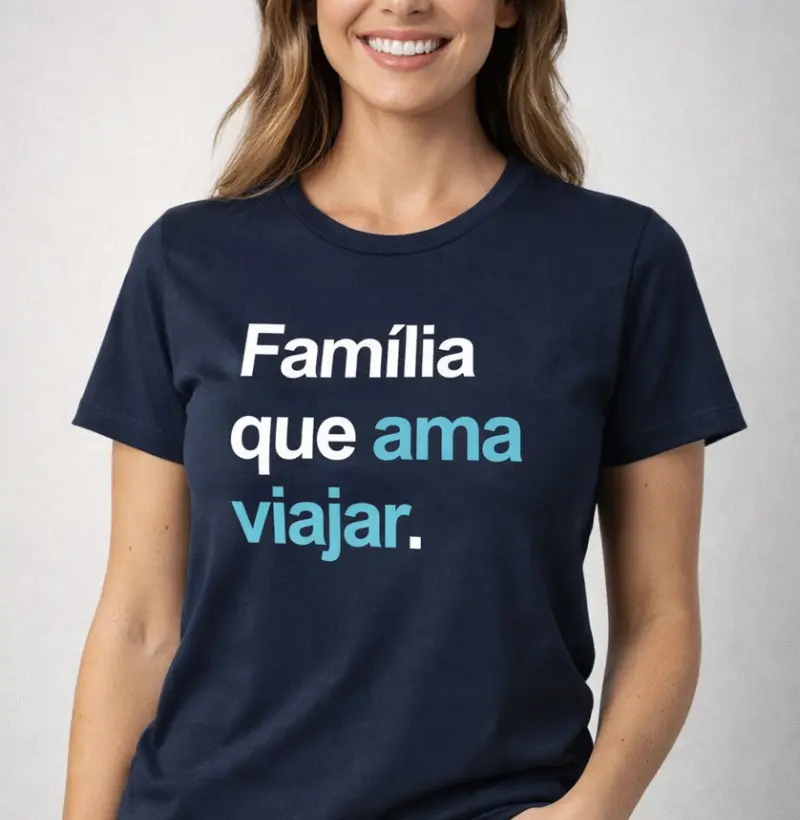 Família que ama viajar