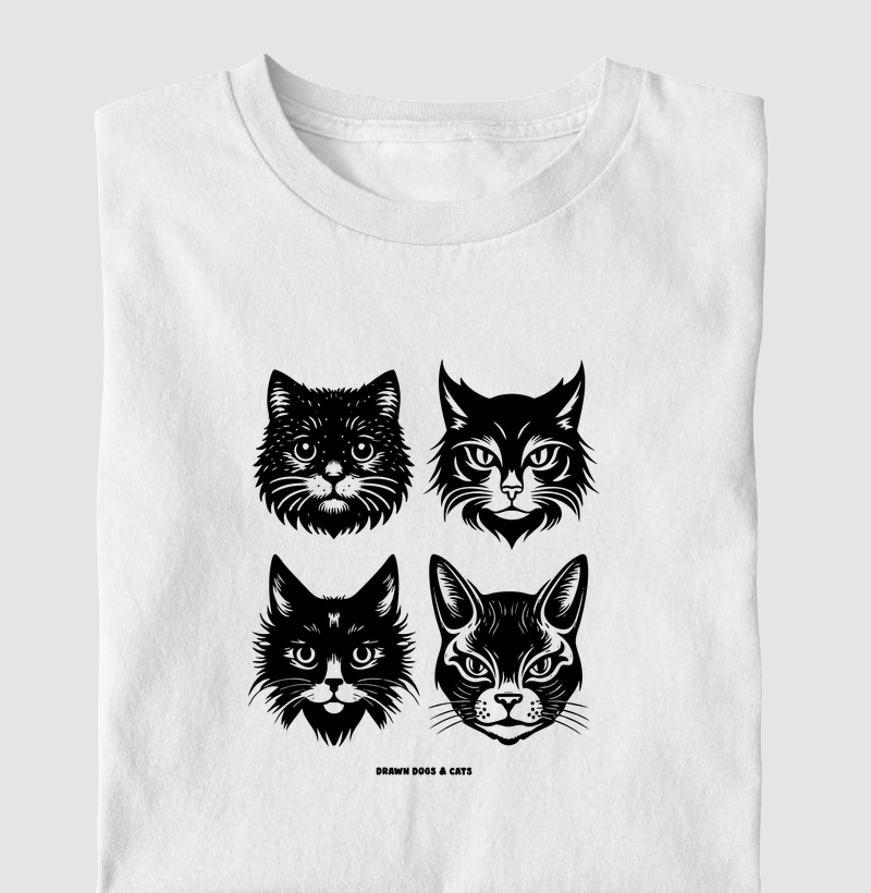 Quatro caras de gato