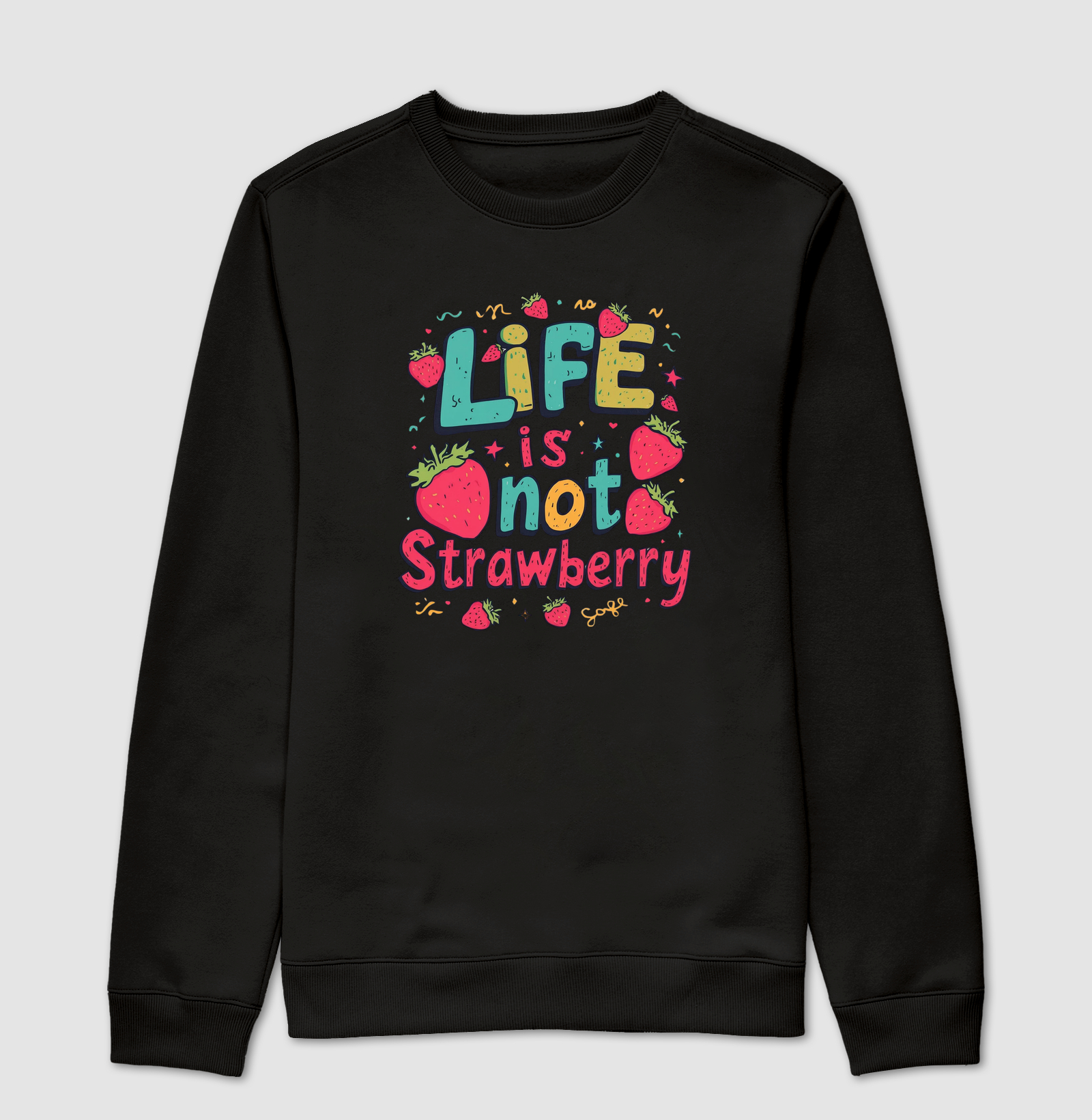 CAMISETA FEMININA - THE LIFE IS NOT STRAWBERRY