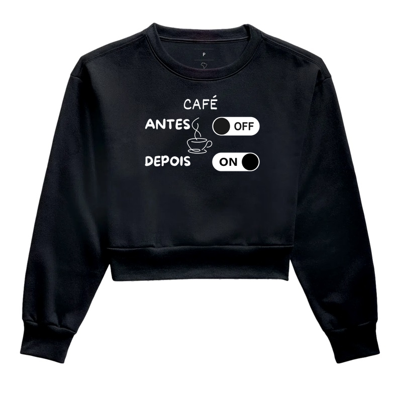 Camiseta cafe antes e depois