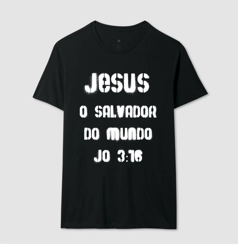 Camiseta Cristã O Salvador do Mundo