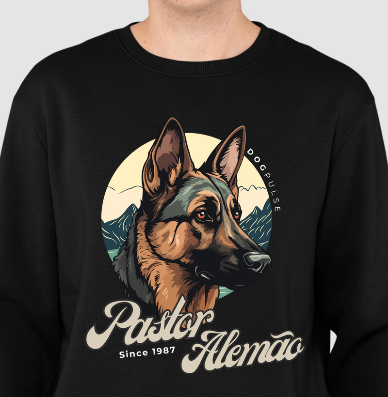 Suéter Moletom Pastor Alemão Busto Dog Pulse