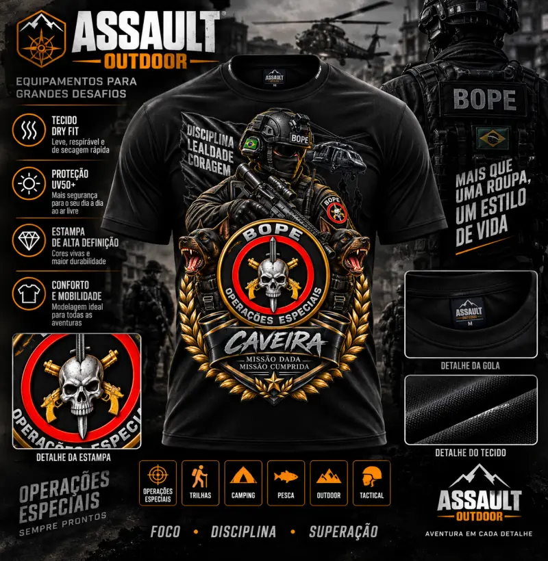 BOPE CAVEIRA - Camiseta