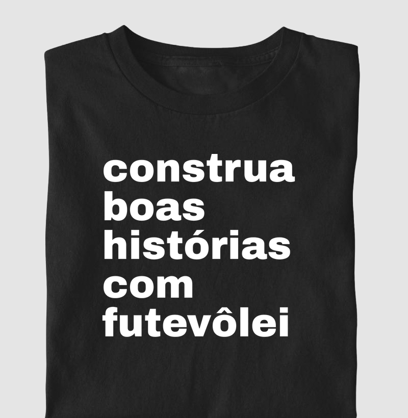 contrua boas histórias com futevôlei