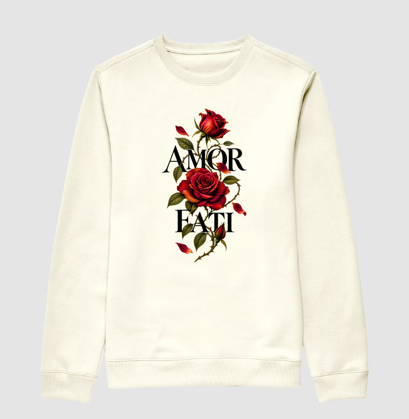 Amor Fati — Rosas do Destino - Suéter Moletom
