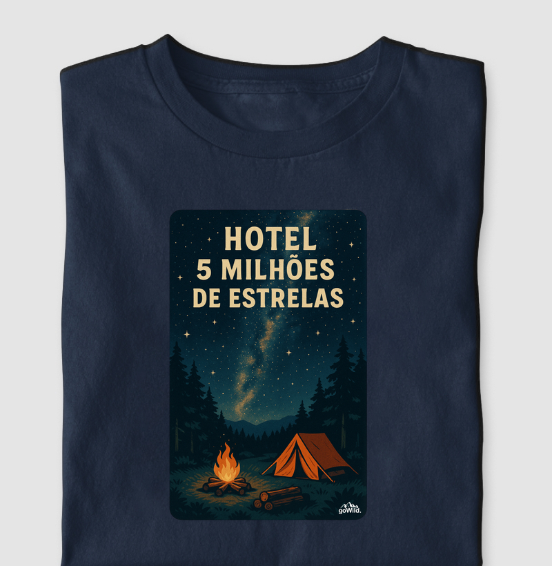 Camiseta "Hotel 5 Milhões de Estrelas"