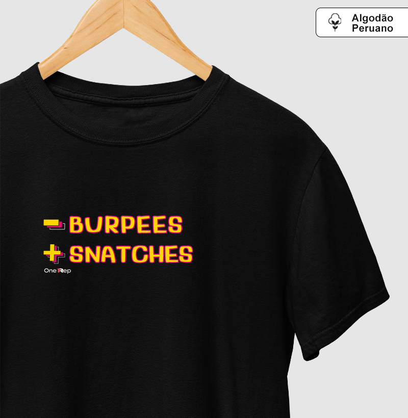 - Burpees, + Snatches (Masc. e Fem. )