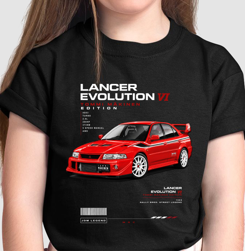 Camiseta infantil JDM Lancer Evolution