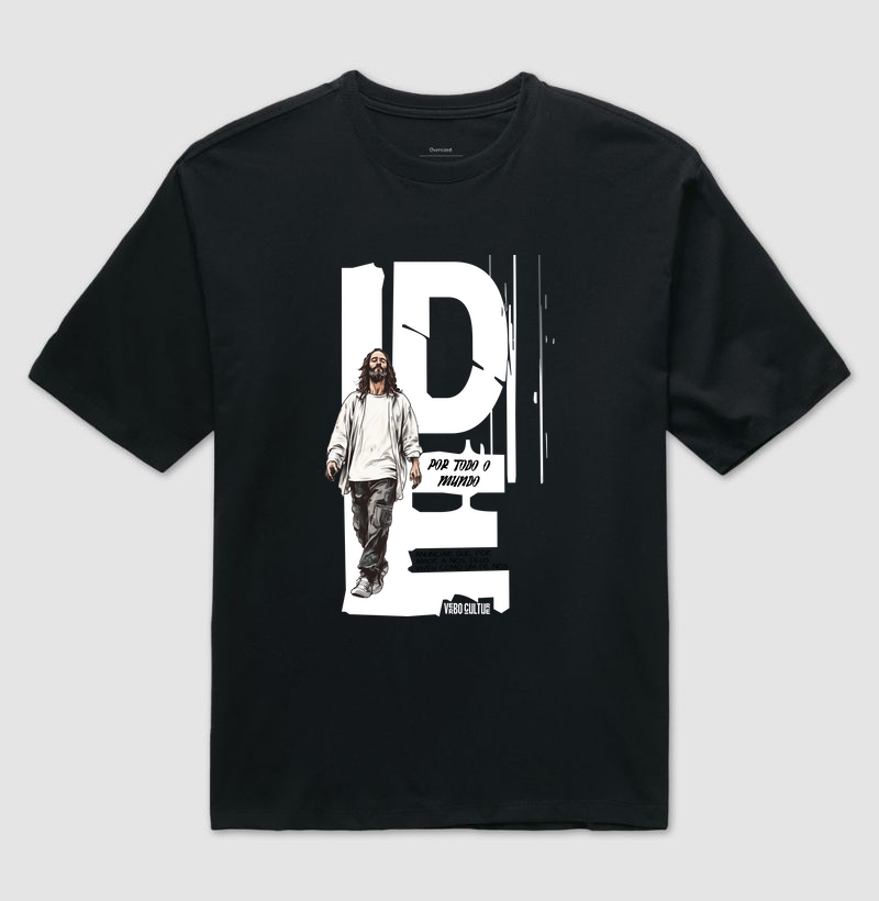 CAMISETA OVERSIZED"IDE AO MUNDO"