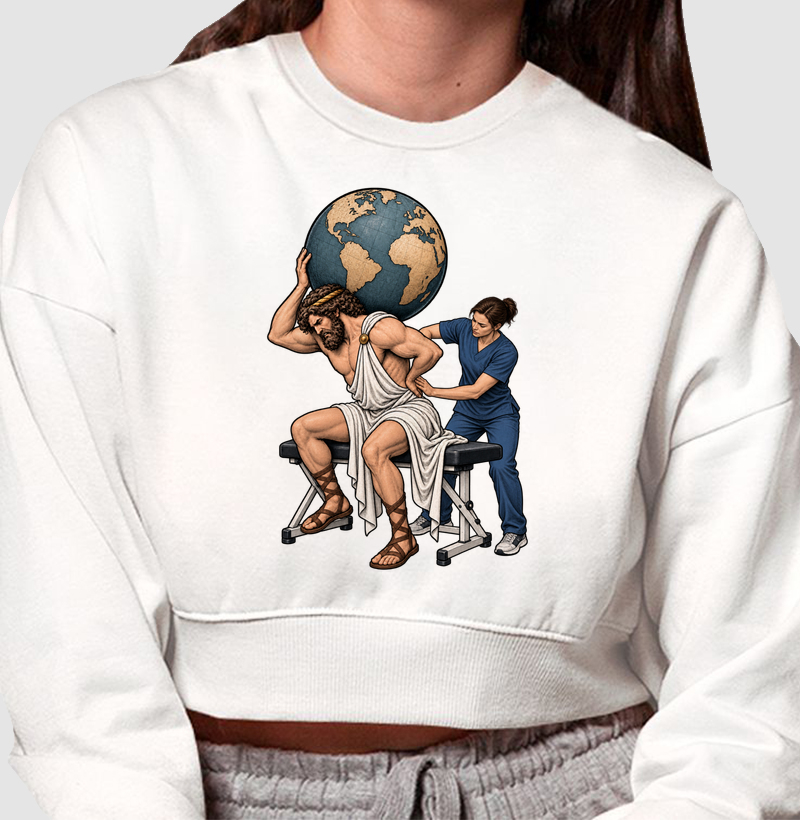 Atlas na Fisioterapia - Versão Fisio Feminina - Cropped Moletom