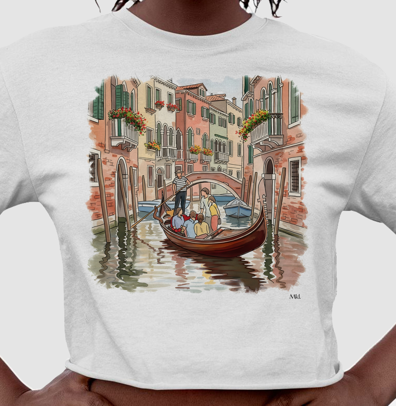 Cropped Algodão Premium - Passeio de Gôndola 