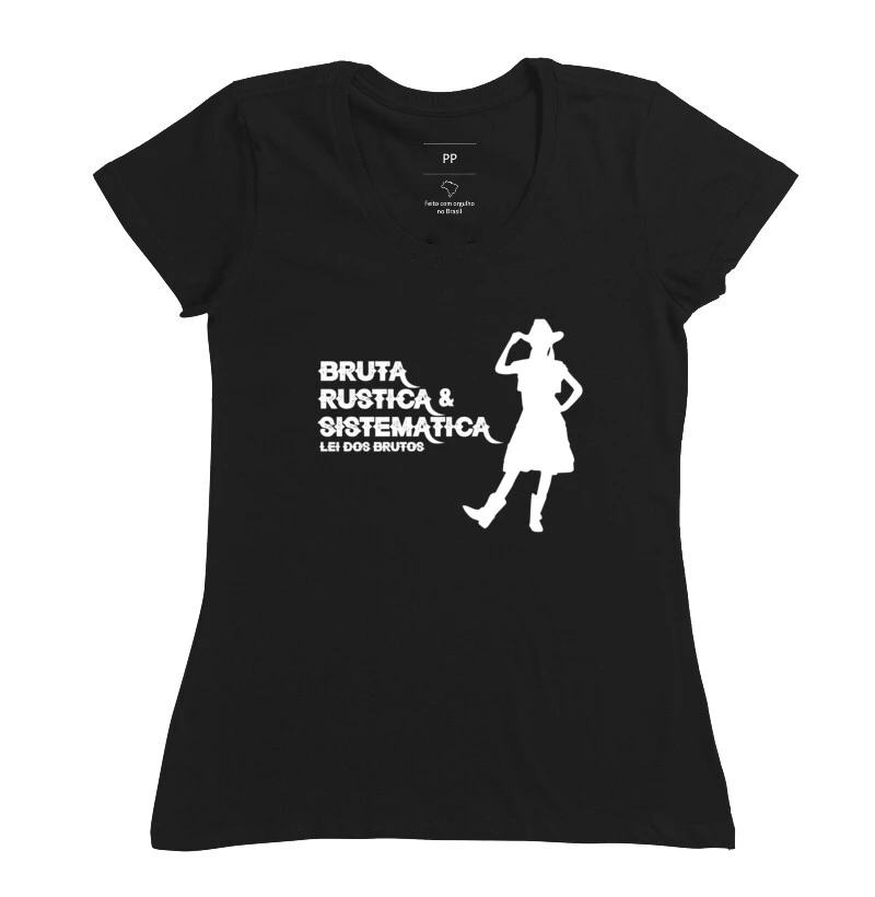 CAMISETA BRUTA, RUSTICA E SISTEMATICA