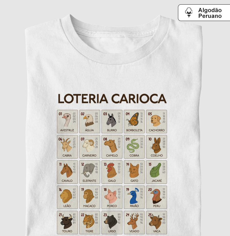 Algodão Peruano - Loteria Carioca - Jogo do Bicho