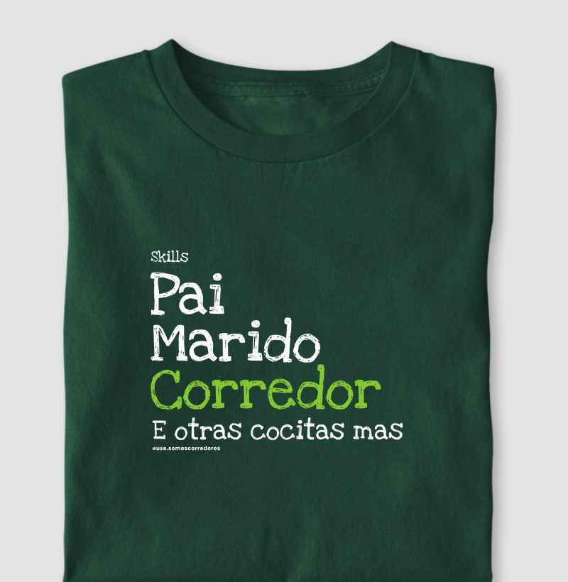 Camiseta - Skills - Pai, marido, corredor... 2
