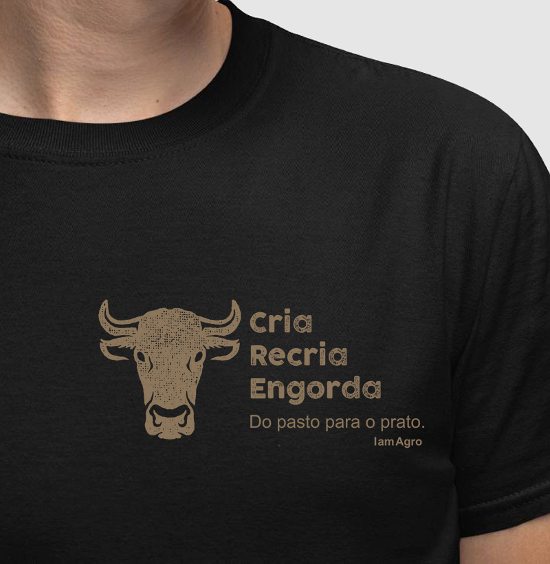 Camiseta Agro Cria Recria e Engorda - bolso
