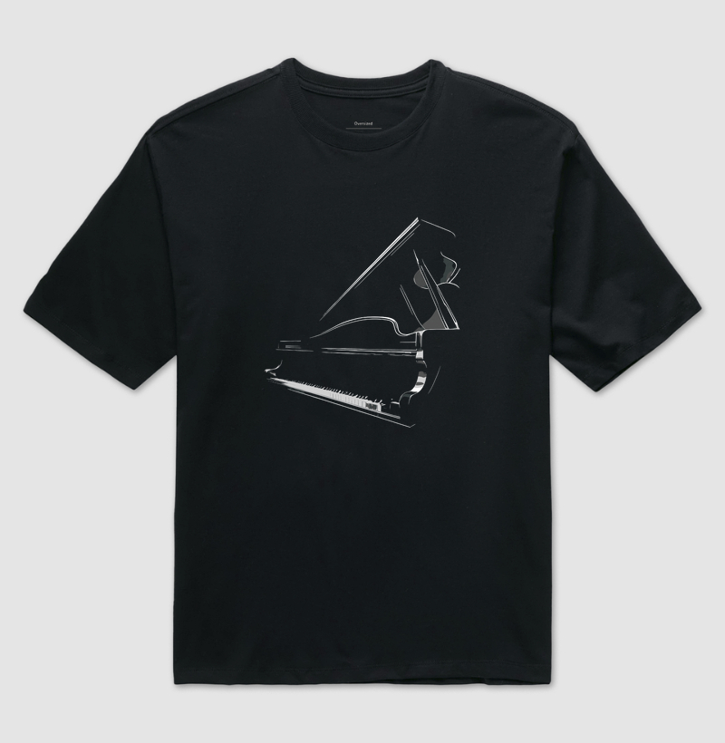 Elegant Grand Piano Silhouette