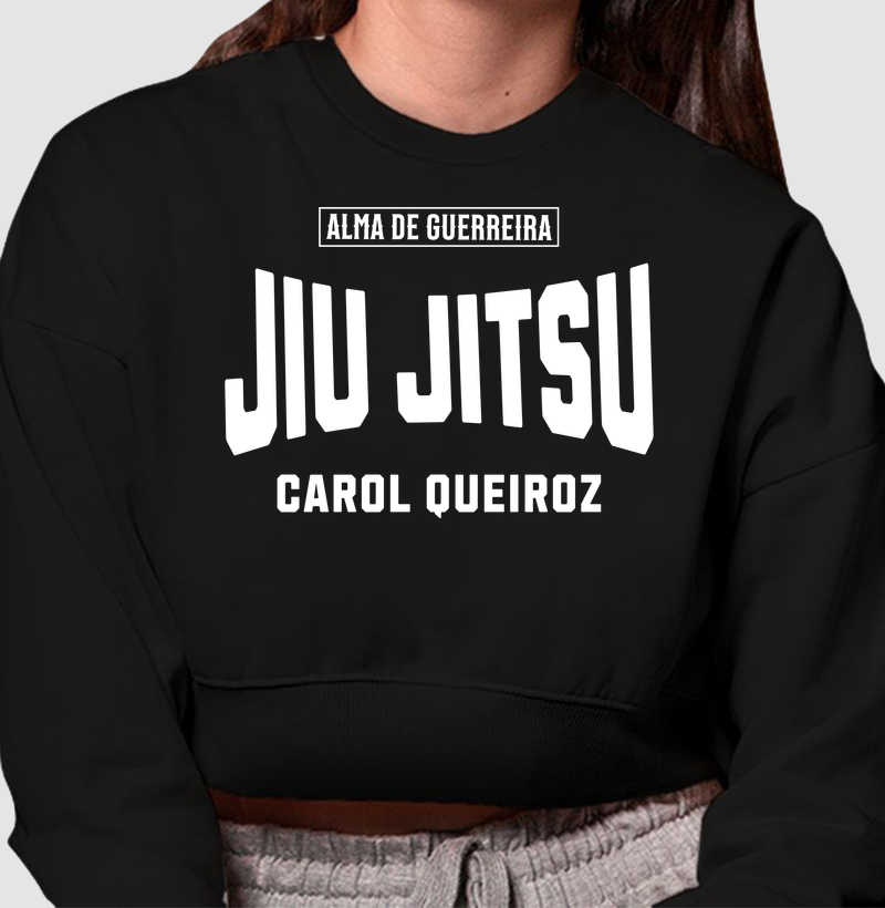 Cropped Moleton Carol Queiroz