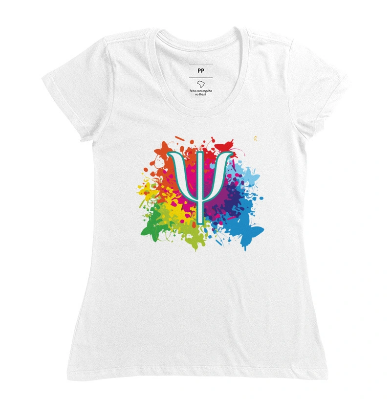 Baby Look - Borboletas Psi - colors