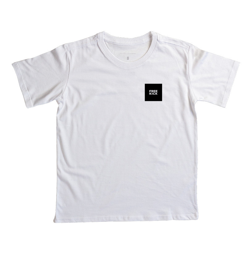 CAMISETA INFANTIL FREE KICK QUADRADO PRETO