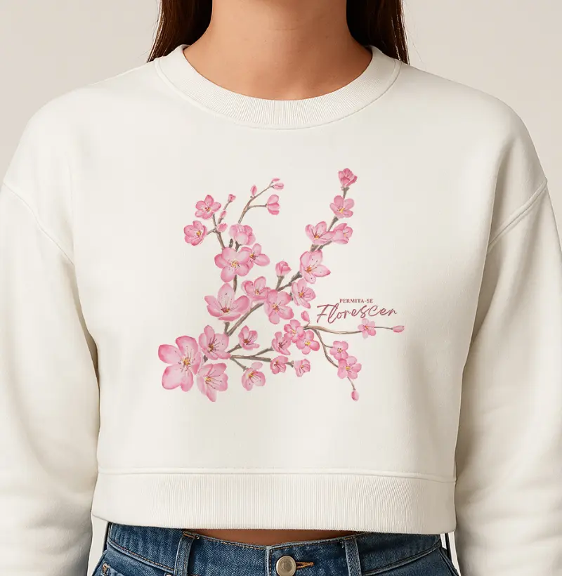 Moletom Cropped Cerejeira