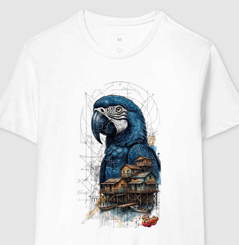 Arara Azul Geométrica