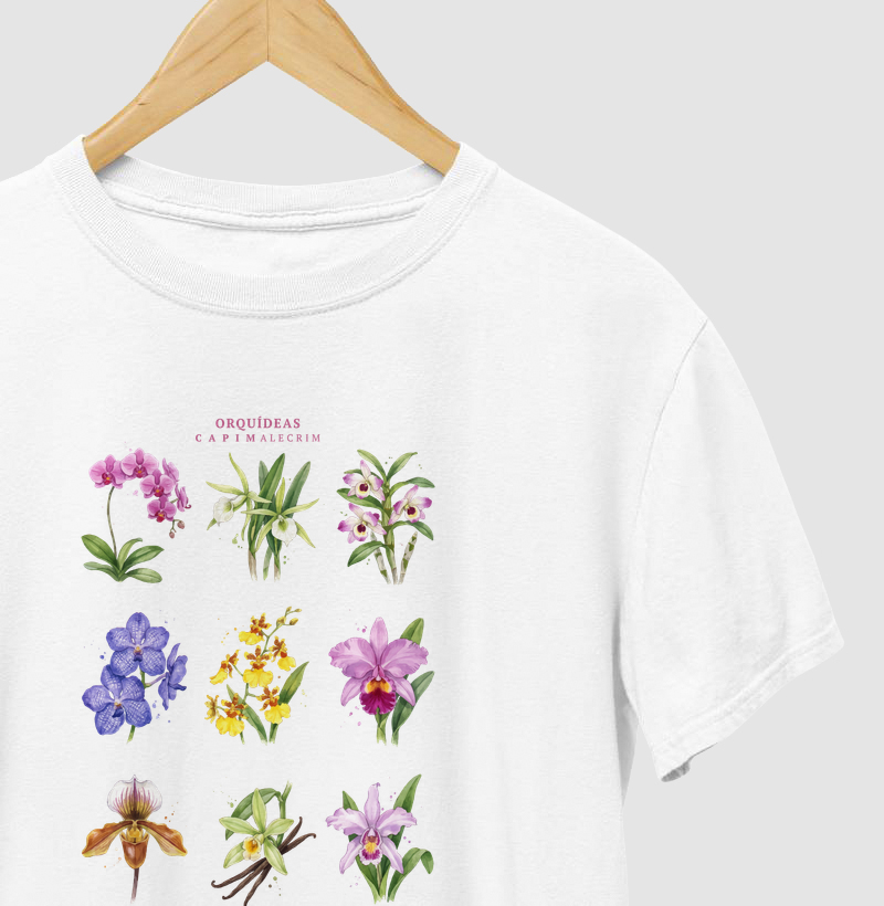 Orquídeas Pattern - Camiseta