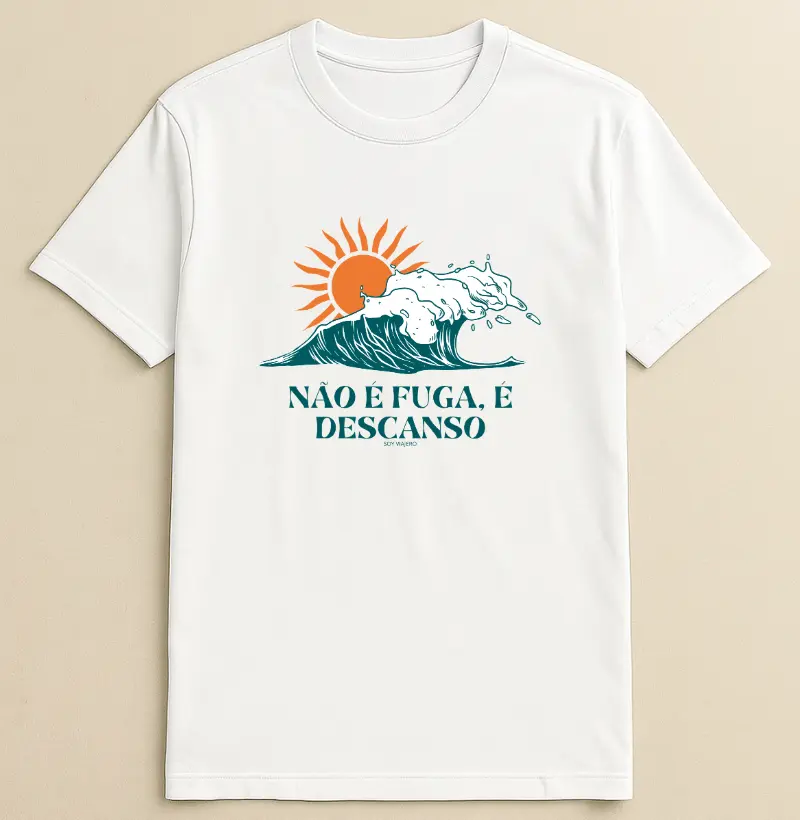 Camiseta Algodão Mochileiro Descanso
