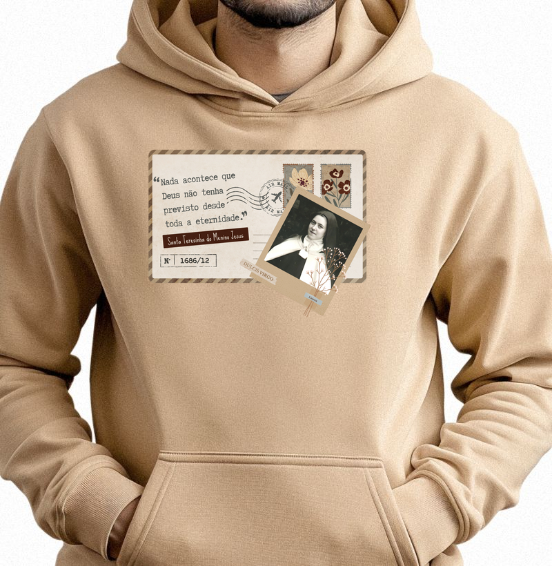 Hoodie Moletom "Post Card Santa Teresinha"