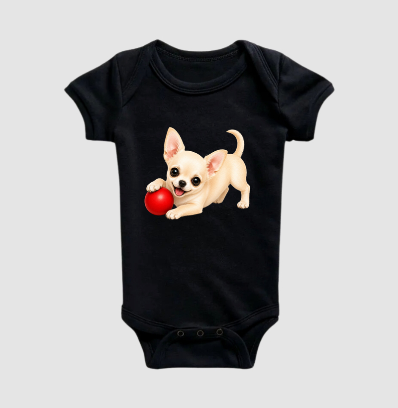 Chihuahua Claro - Desenho Animado - Body Infantil