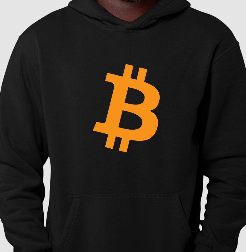 Hoodie Moletom Logo Bitcoin