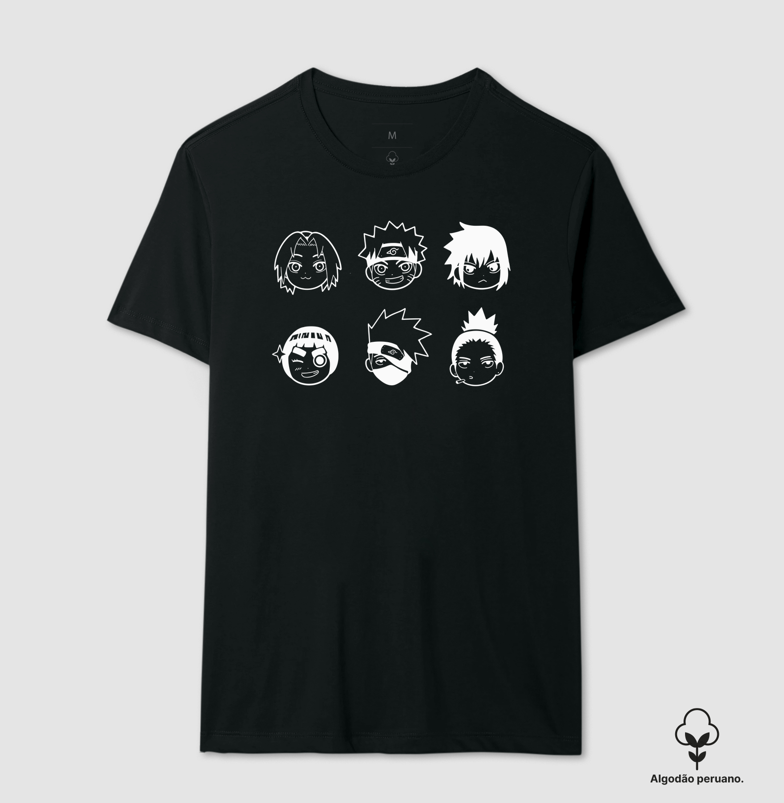 Mini Time Konoha - Camiseta Algodão Peruano