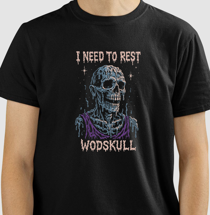 Camiseta Wodskull I Need To Rest