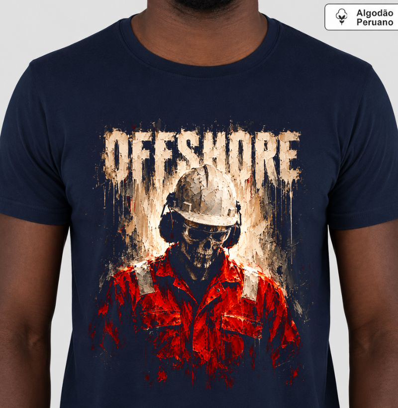 Caveira Resistência Operacional - Camiseta Algodão Peruano