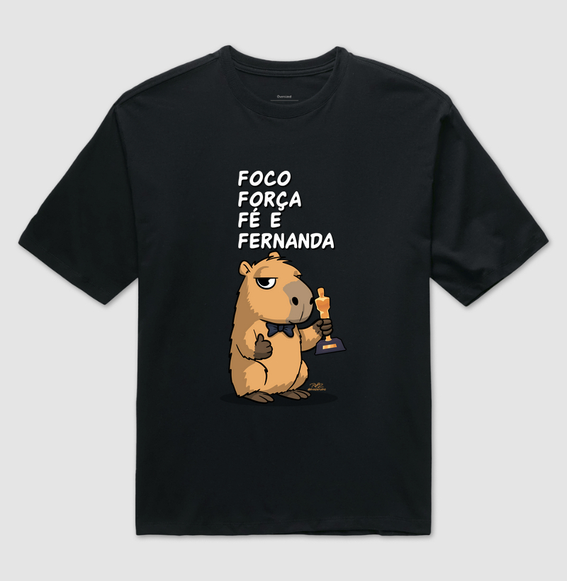 Camiseta Capivara Fernanda - Camiseta Oversized